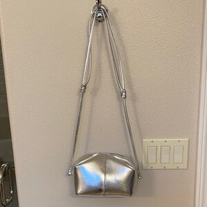Silver adjustable Women's purse from Banana Republic.